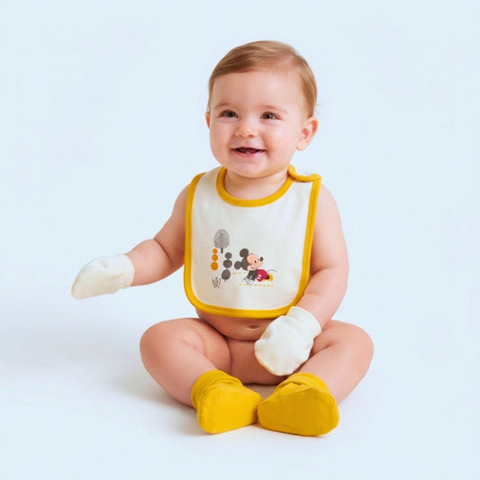 MiniKlub - Newborn & Baby - Accessories (Color: Yellow | 5 Pcs Set)