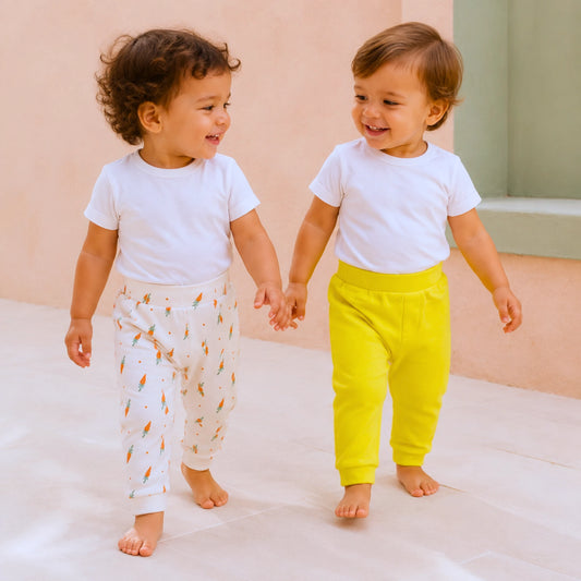 MiniKlub - Boys - Shorts & Bottoms (Color: Yellow | 2 Pcs Set)