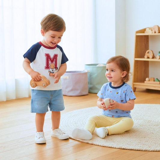 MiniKlub - Boys - Shirts & T-shirts (Color: Blue | 2 Pcs Set)