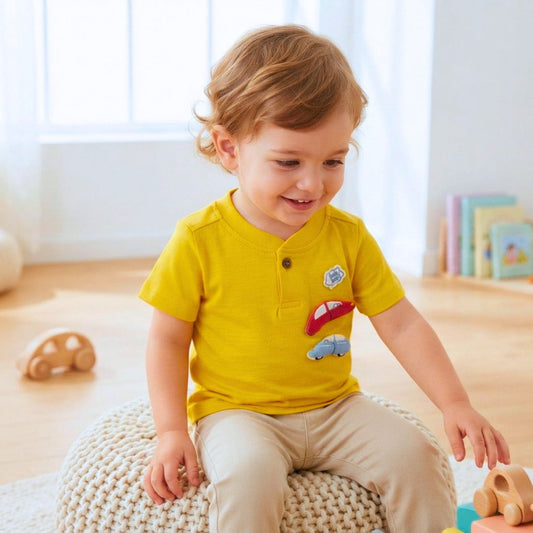 MiniKlub - Boys - Shirts & T-shirts (Color: Yellow)