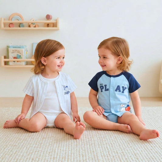 MiniKlub - Boys - Shirts & T-shirts (Color: Blue | 2 Pcs Set)