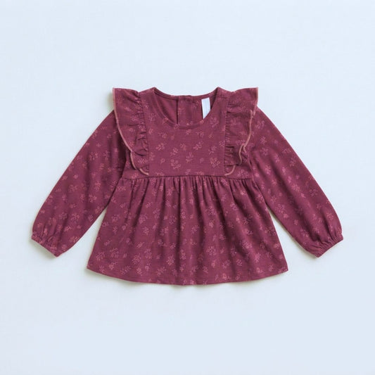 Gerber - Newborn & Baby - Dresses & Frocks (Color: Dark Red)