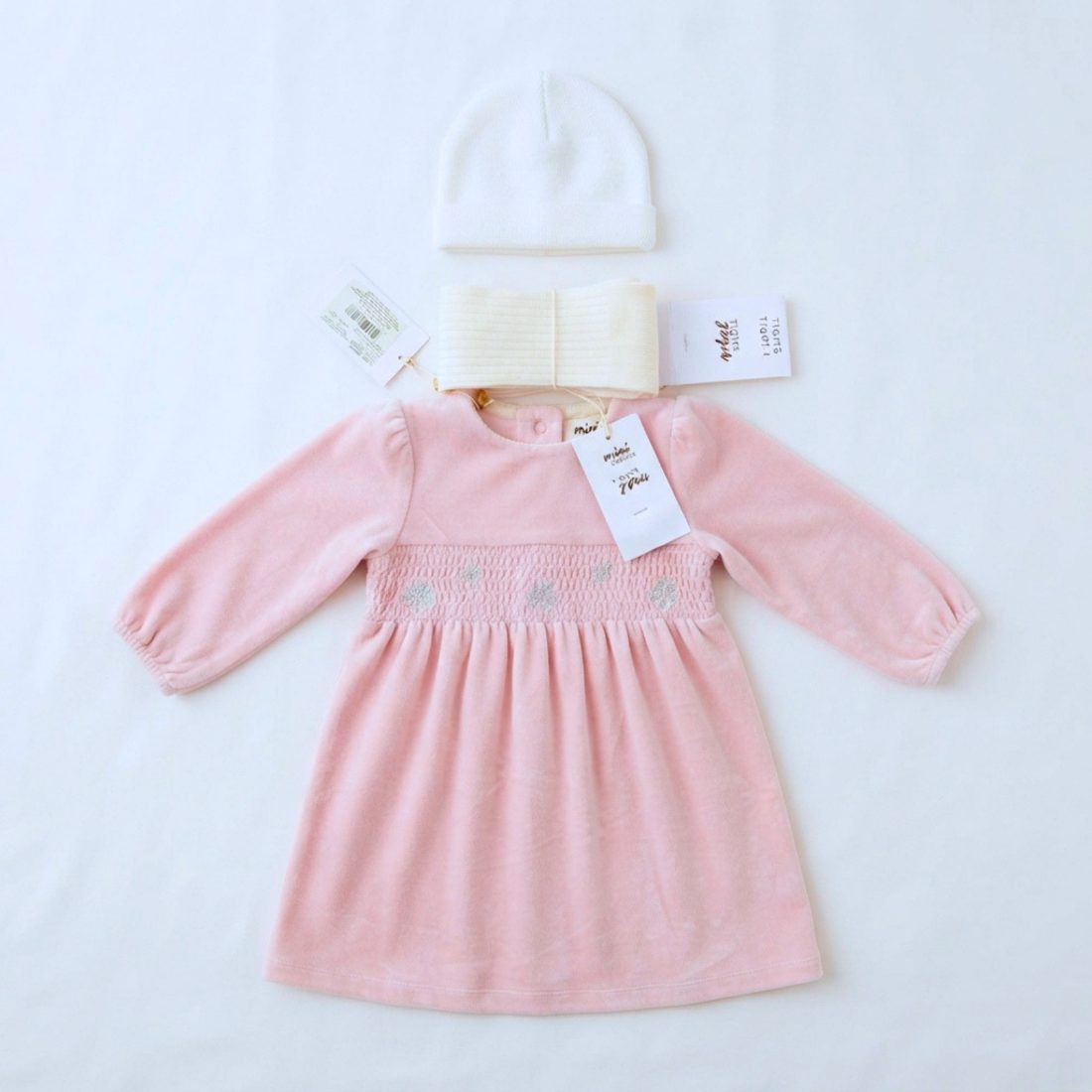 MiniKlub - Girls - Dresses & Frocks (Color: Pink | 2 Pcs Set)