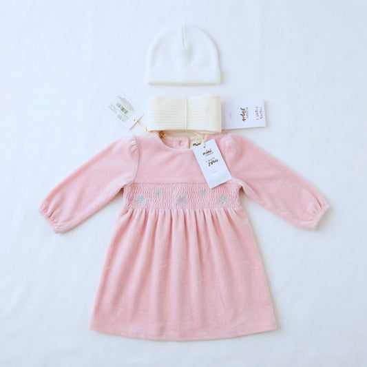 MiniKlub - Girls - Dresses & Frocks (Color: Pink | 2 Pcs Set)