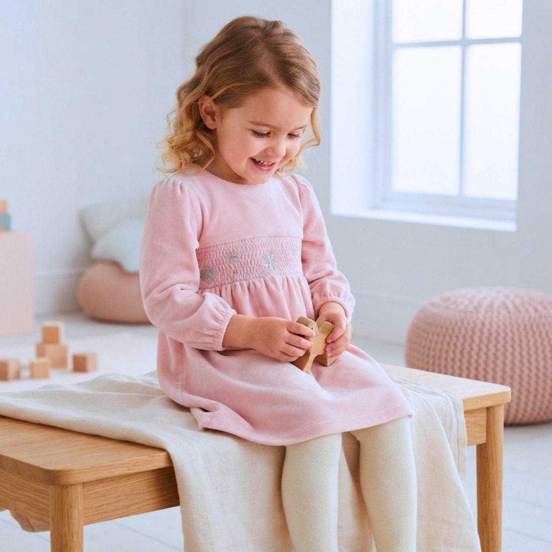 MiniKlub - Girls - Dresses & Frocks (Color: Pink | 2 Pcs Set)