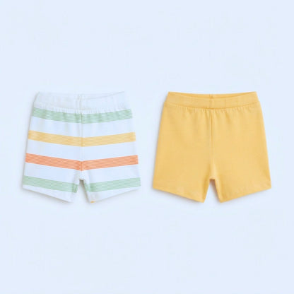 MiniKlub - Newborn & Baby - Bottoms & Leggings (Color: White | 2 Pcs Set)