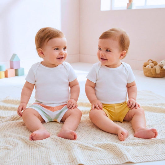 MiniKlub - Newborn & Baby - Bottoms & Leggings (Color: White | 2 Pcs Set)