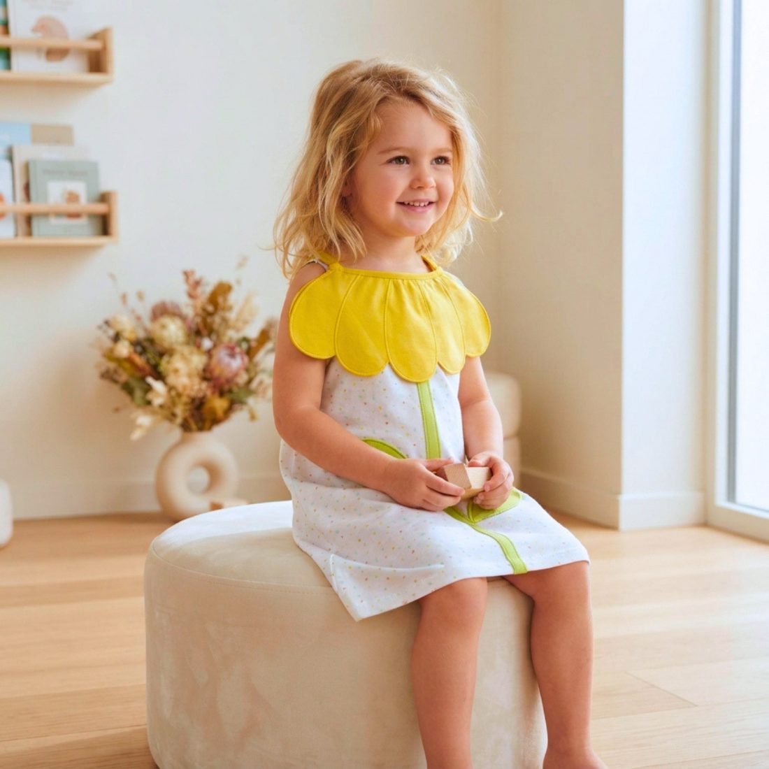 MiniKlub - Girls - Dresses & Frocks (Color: Yellow)