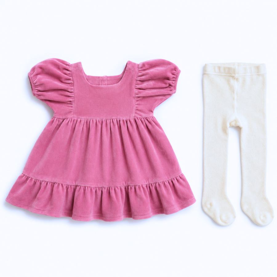 MiniCuddles - Girls - Dresses & Frocks (Color: Pink | 2 Pcs Set)