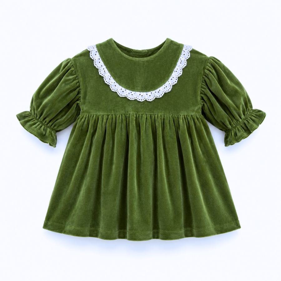 MiniKlub - Girls - Dresses & Frocks (Color: Green | 2 Pcs Set)