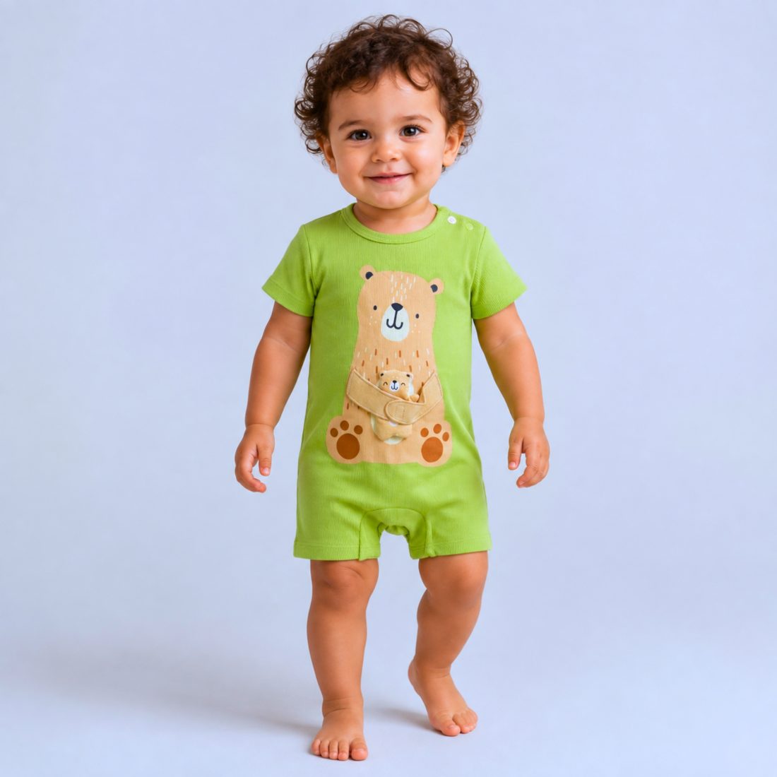 MiniKlub - Newborn & Baby - Rompers & Bodysuits (Color: Green)