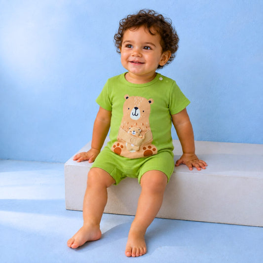 MiniKlub - Newborn & Baby - Rompers & Bodysuits (Color: Green)