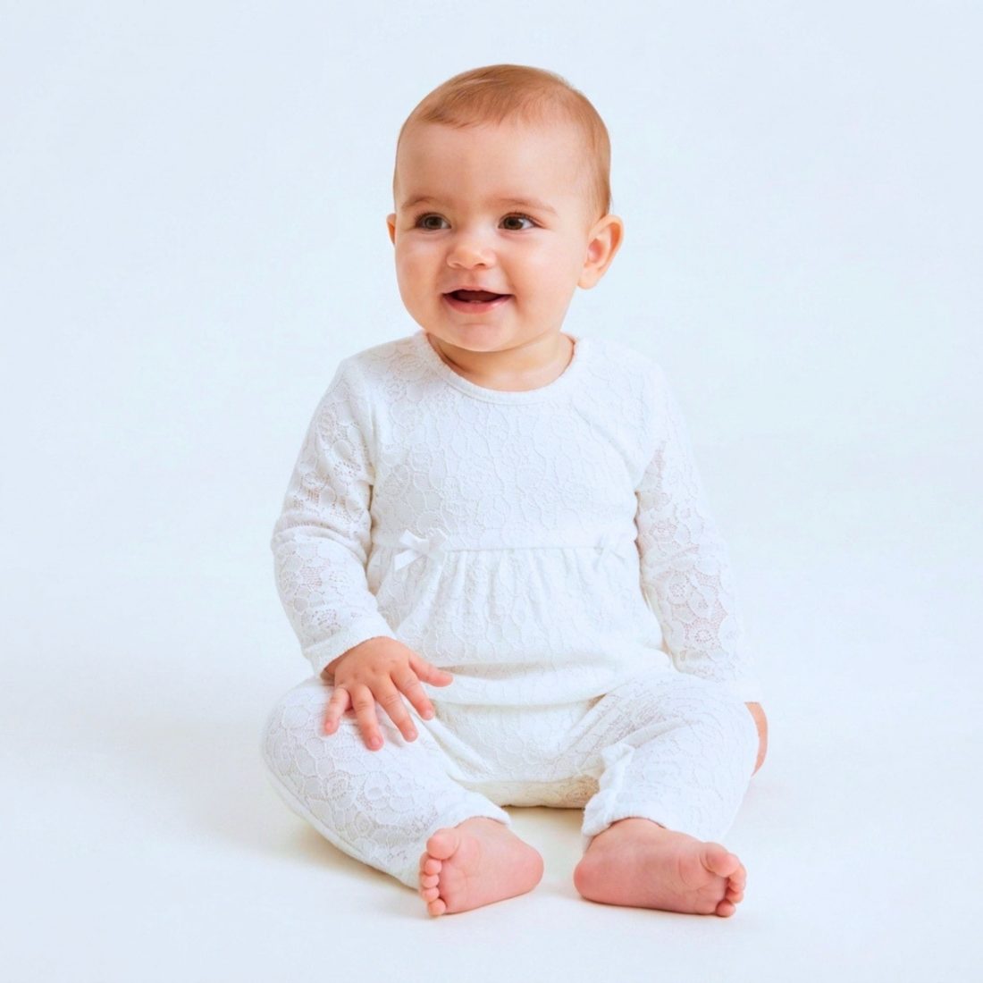 MiniKlub - Newborn & Baby - Rompers & Bodysuits (Color: White)