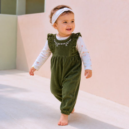 MiniKlub - Newborn & Baby - Rompers & Bodysuits (Color: Green | 3 Pcs Set)