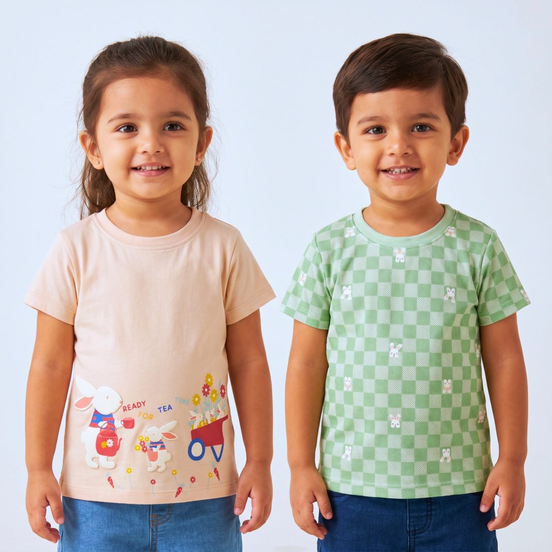 MiniKlub - Boys - Shirts & T-shirts (Color: Green | 2 Pcs Set)