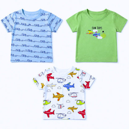 MiniKlub - Newborn & Baby - Tops & Tees (Color: Multi | 3 Pcs Set)