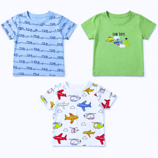MiniKlub - Newborn & Baby - Tops & Tees (Color: Multi | 3 Pcs Set)