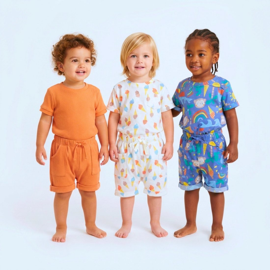 MiniKlub - Boys - Shorts & Bottoms (Color: Multi | 3 Pcs Set)