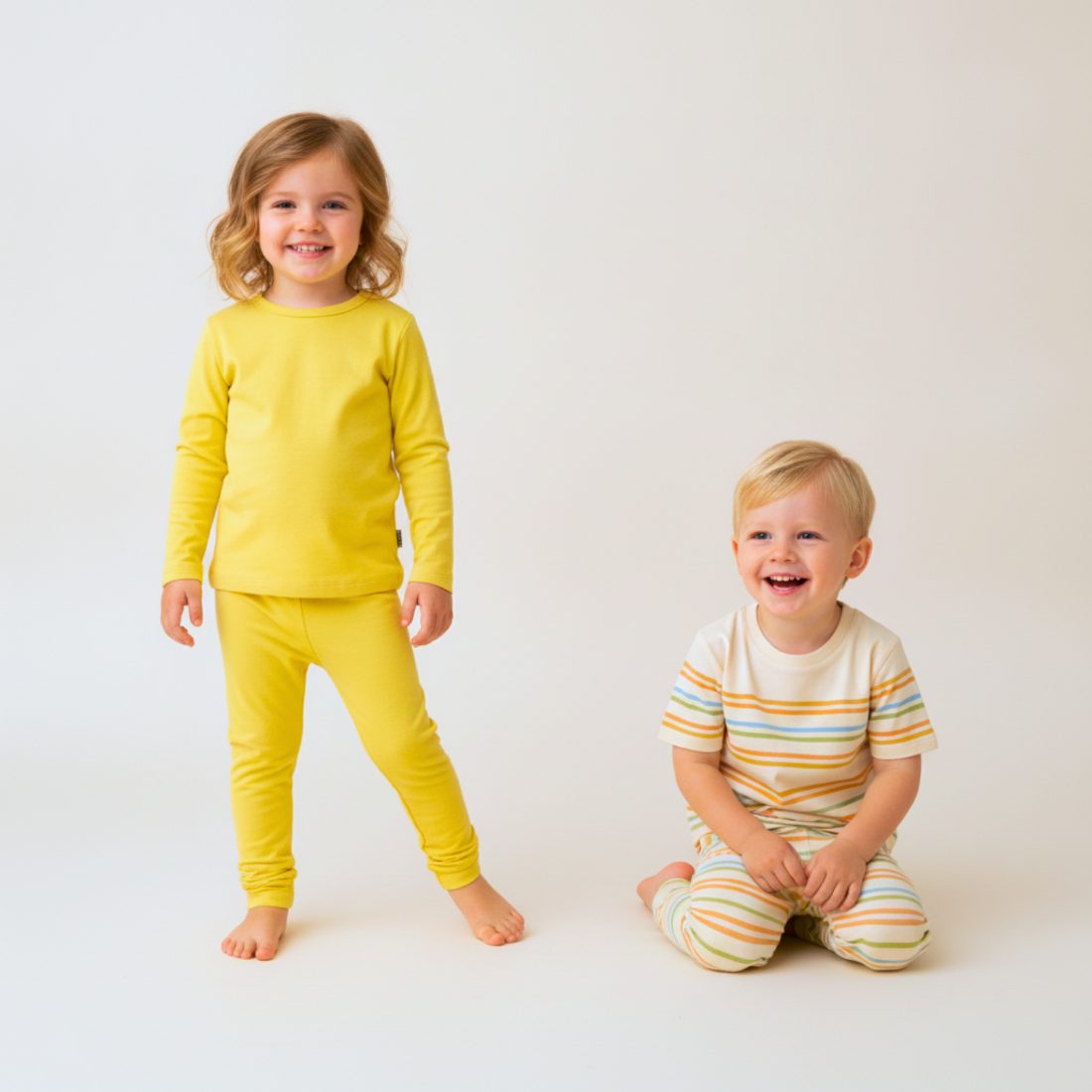 MiniKlub - Boys - Shorts & Bottoms (Color: Yellow | 2 Pcs Set)