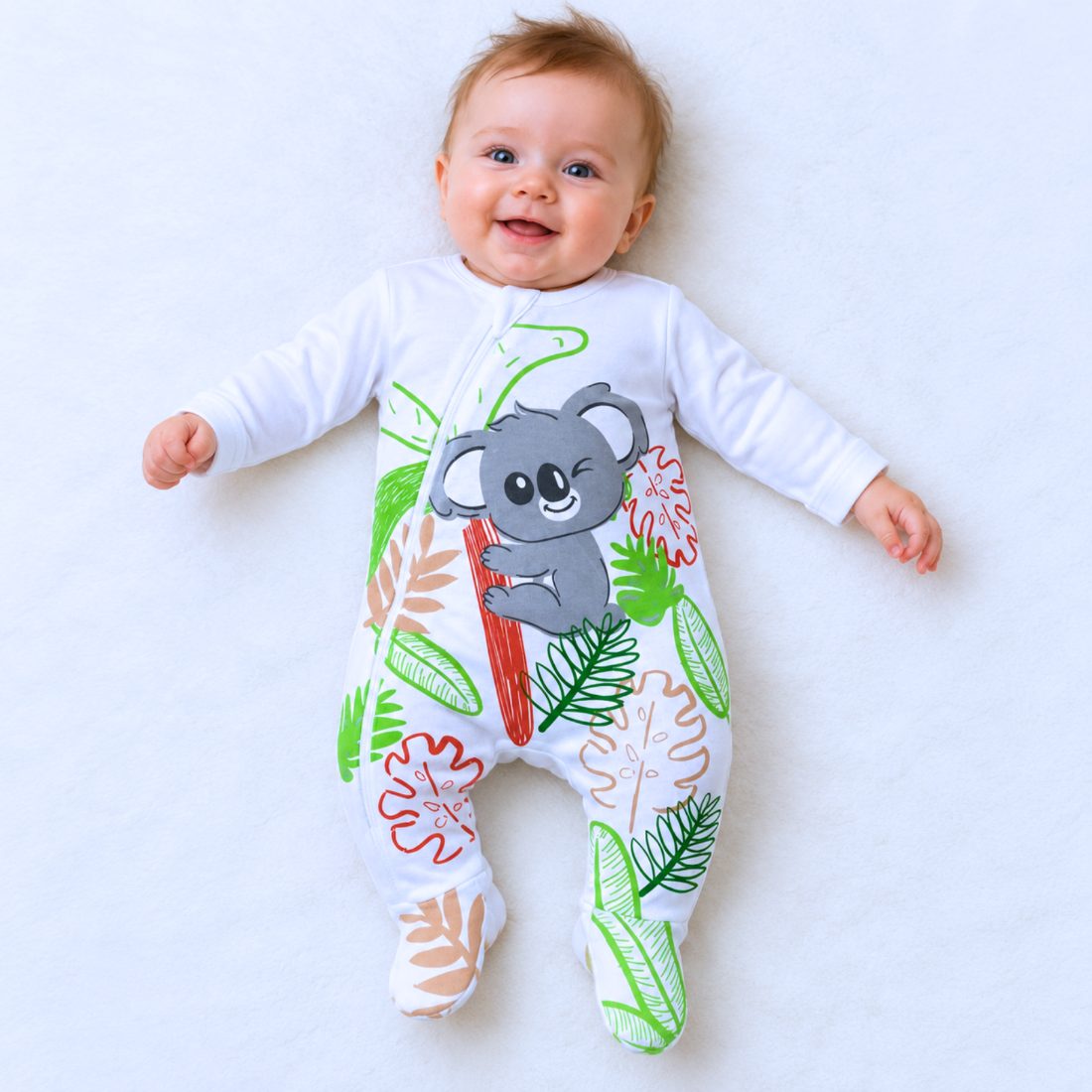 MiniKlub - Newborn & Baby - Rompers & Bodysuits (Color: White)