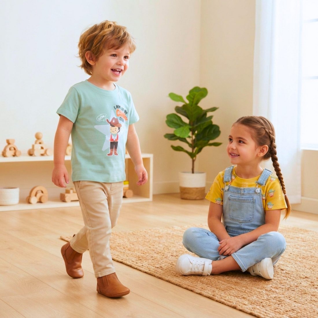 MiniKlub - Boys - Shirts & T-shirts (Color: Multi | 2 Pcs Set)