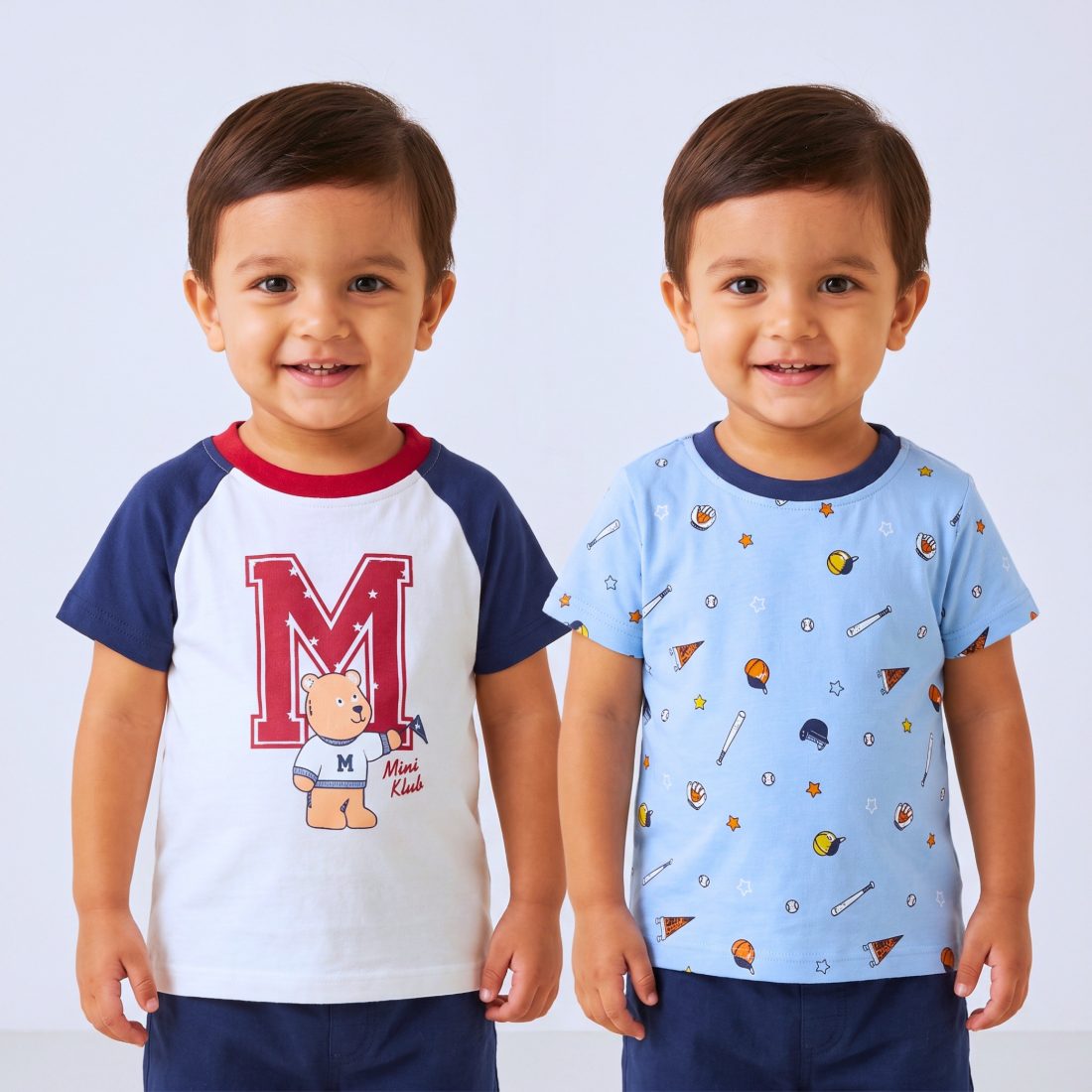 MiniKlub - Boys - Shirts & T-shirts (Color: Blue | 2 Pcs Set)