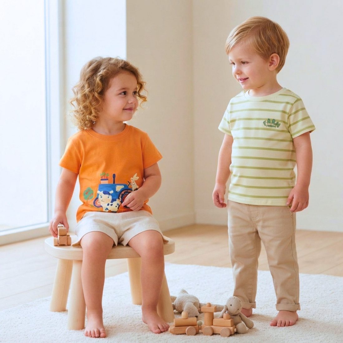 MiniKlub - Boys - Shirts & T-shirts (Color: Multi | 2 Pcs Set)