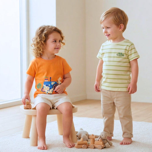 MiniKlub - Boys - Shirts & T-shirts (Color: Multi | 2 Pcs Set)