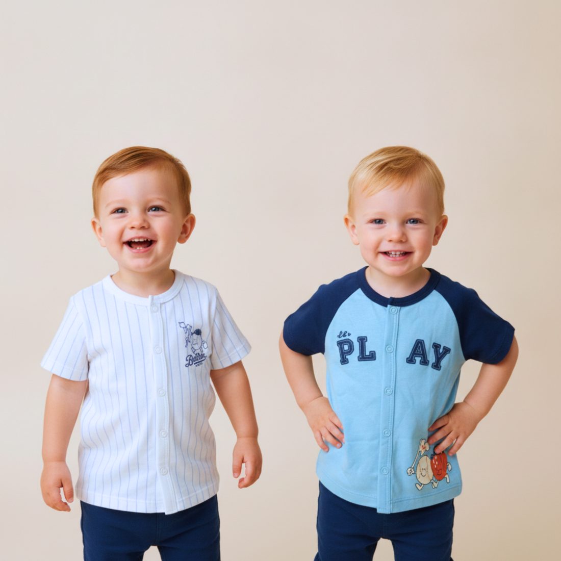 MiniKlub - Boys - Shirts & T-shirts (Color: Blue | 2 Pcs Set)