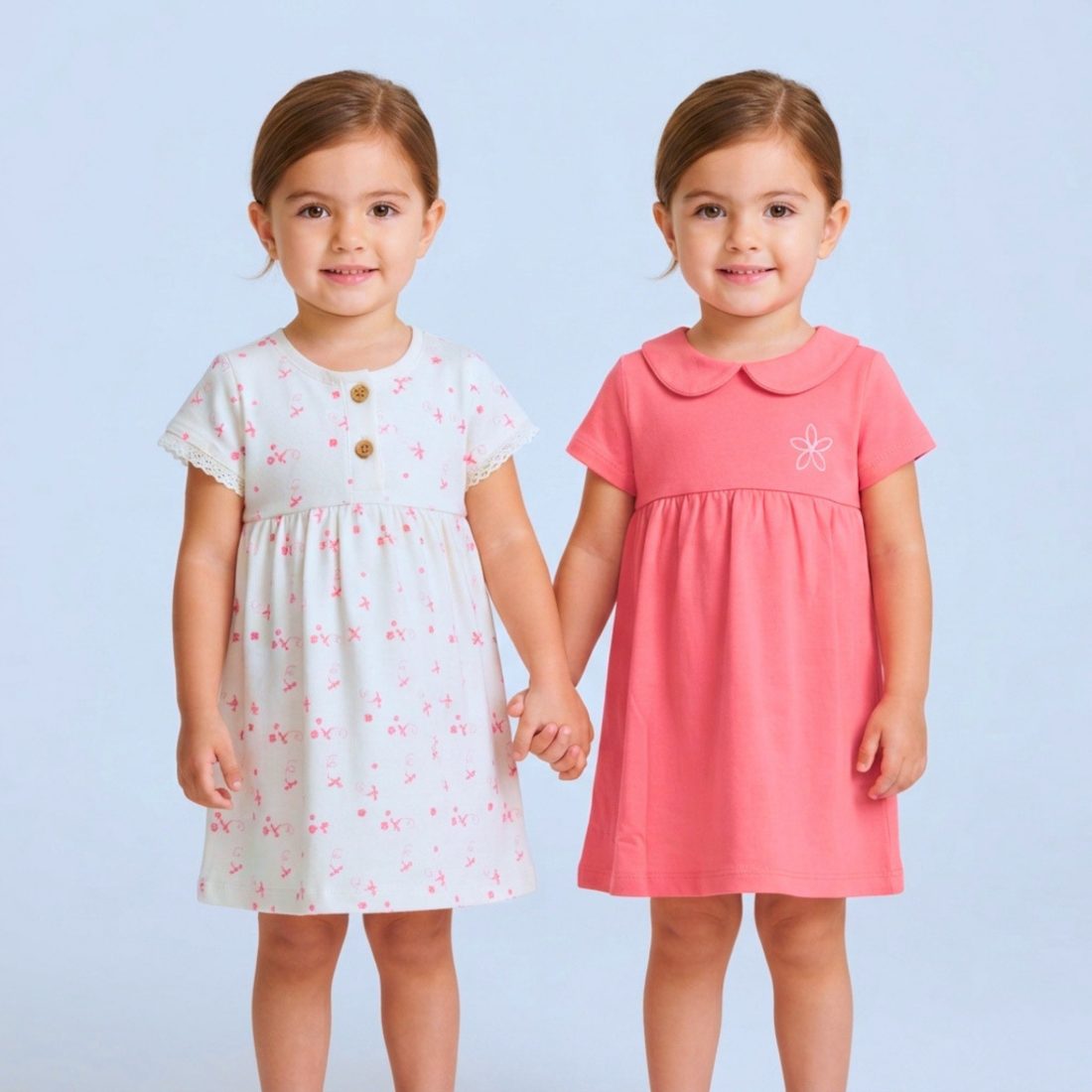 MiniKlub - Girls - Dresses & Frocks (Color: Red | 2 Pcs Set)