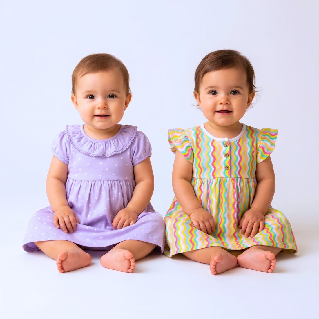 MiniKlub - Girls - Dresses & Frocks (Color: Purple | 2 Pcs Set)