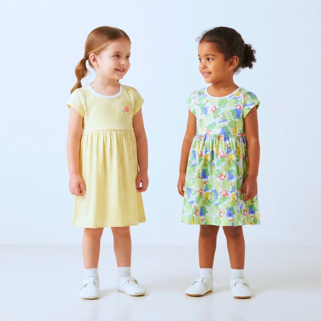 MiniKlub - Girls - Dresses & Frocks (Color: Multi | 2 Pcs Set)