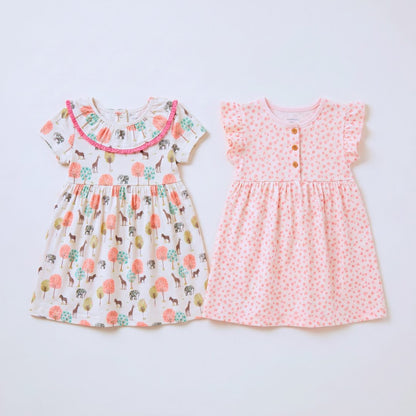 MiniKlub - Girls - Dresses & Frocks (Color: Multi | 2 Pcs Set)