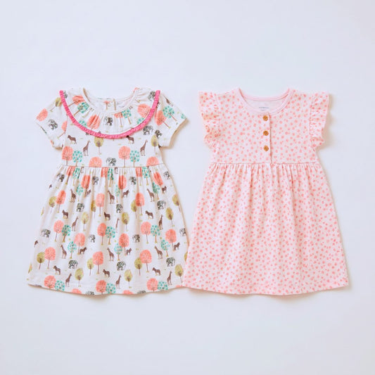 MiniKlub - Girls - Dresses & Frocks (Color: Multi | 2 Pcs Set)