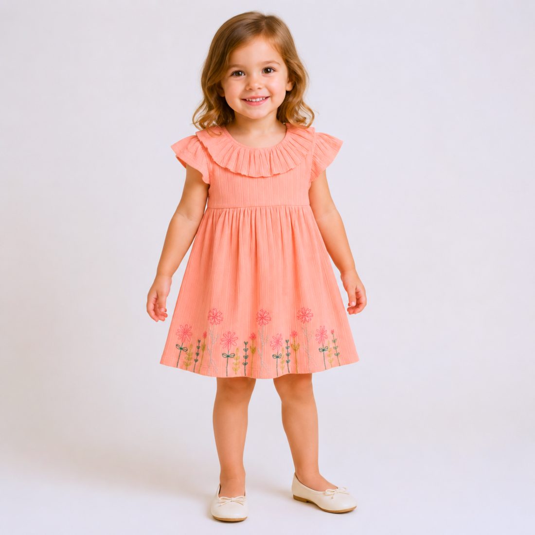 MiniKlub - Girls - Dresses & Frocks (Color: Orange)
