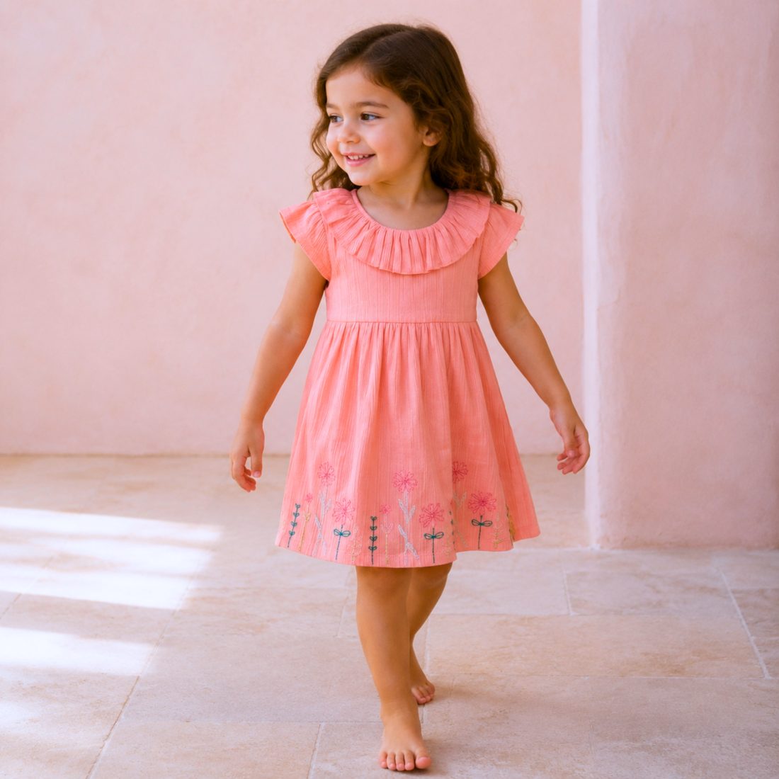 MiniKlub - Girls - Dresses & Frocks (Color: Orange)