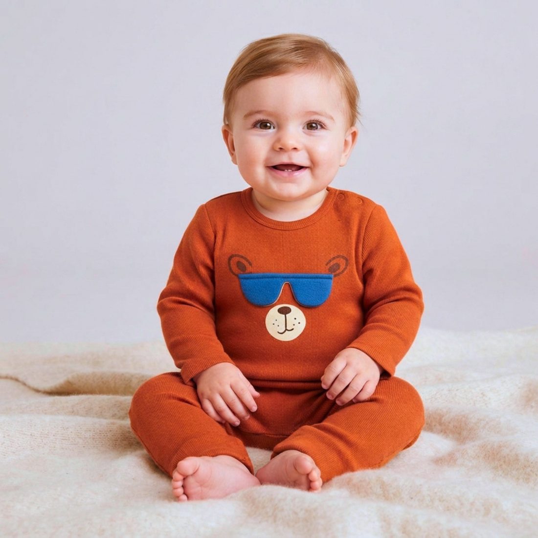 MiniKlub - Newborn & Baby - Rompers & Bodysuits (Color: Brown)