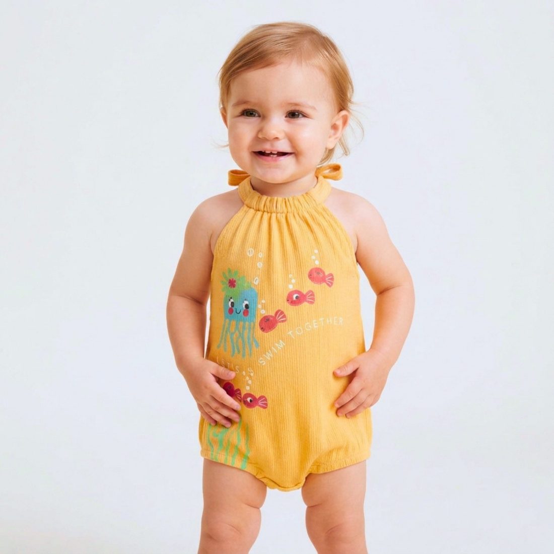 MiniKlub - Newborn & Baby - Rompers & Bodysuits (Color: Orange)